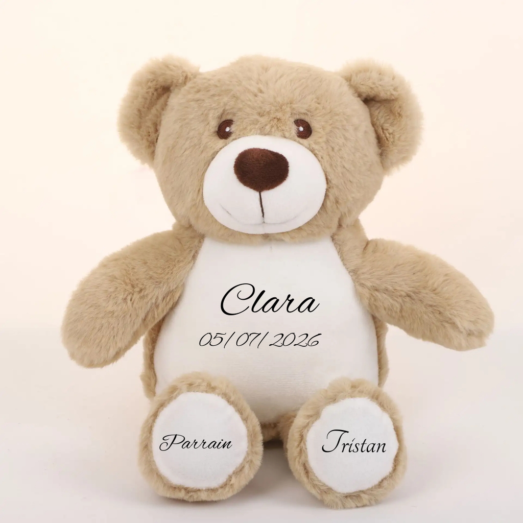 peluche personnalisée pour naissance