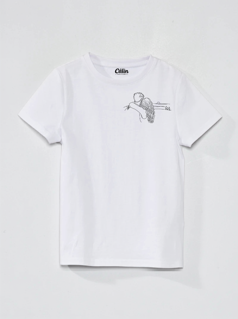 t-shirt personnalisée blanc