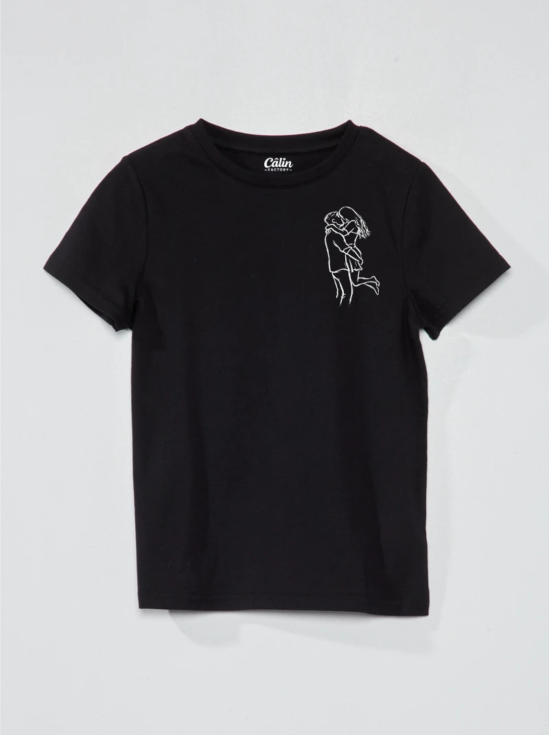 t-shirt personnalisée noir