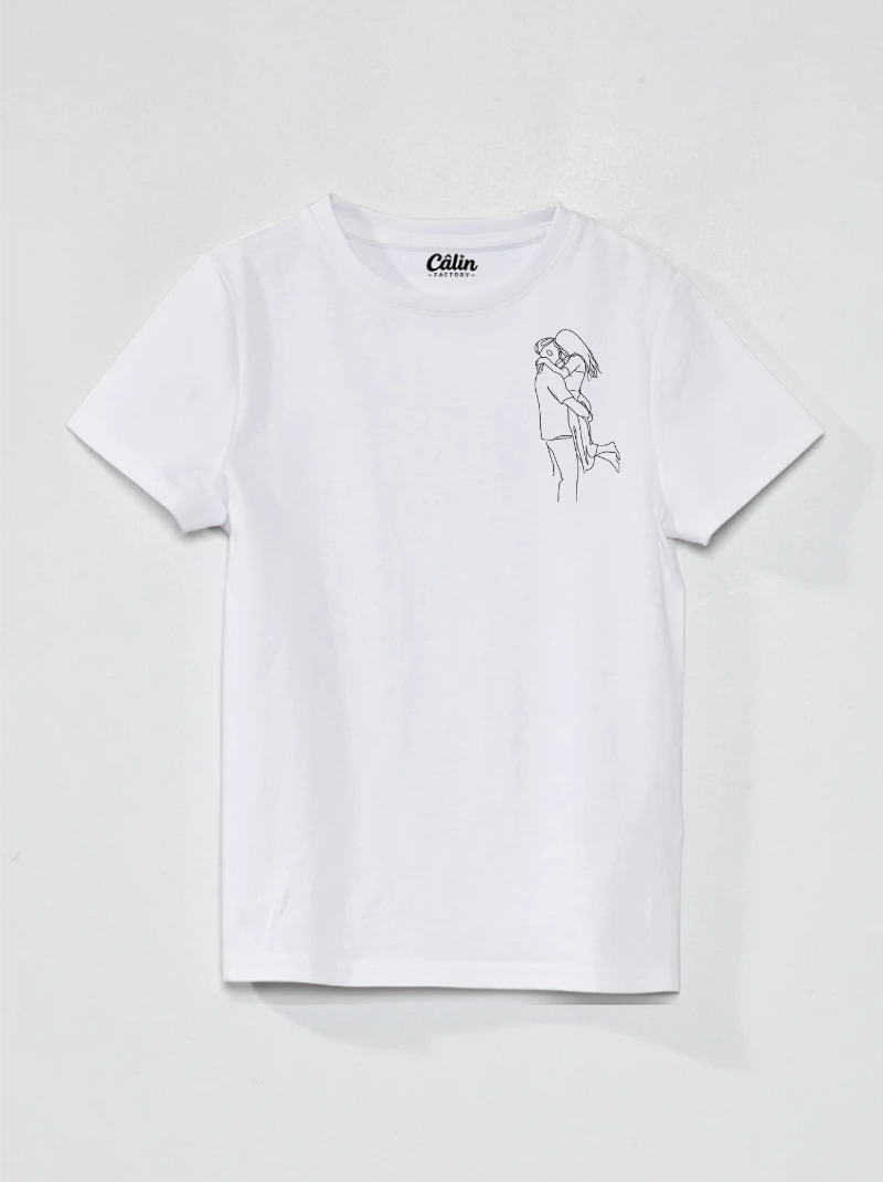 t-shirts personnalisée blanc